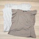 ◇ 《 JEANASIS ジーナシス まとめ売り2点セット Fサイズ 大人っぽい シンプル 薄手 Tシャツ ワンピース レディース 》 E 【中古】