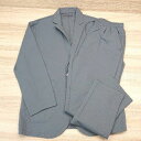 ◇ D'HOMME A HOMME シンプル 普段使い オフィスカジュアル ウエストゴム S セットアップ サイズM グレー メンズ E 【中古】