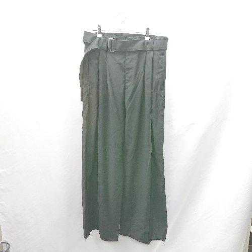 ◇ Θ minsobi ミンソビ ベルト付き ツータック ワイドパンツ サイズフリー ブラック メンズ E 【中古】 ◇ Θ minsobi ミンソビ ベルト付き ツータック ワイドパンツ サイズフリー ブラック メンズ E 【中古】