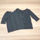 ◇ 《 MOUSSY マウジー まとめ売り2点セット F/1サイズ 無地 シンプル 薄手 大人っぽい カーディガン レディース 》 E 【中古】