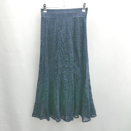 ◇ Θ PROPORTION BODY DRESSING レース ロング マーメイド スカート サイズ36 ネイビー レディース E 【中古】