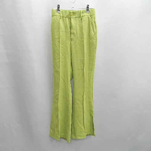 ◇ Θ JEANASIS ジーナシス ウエストゴム スラックス サイズM ライチグリーン系 レディース E 【中古】