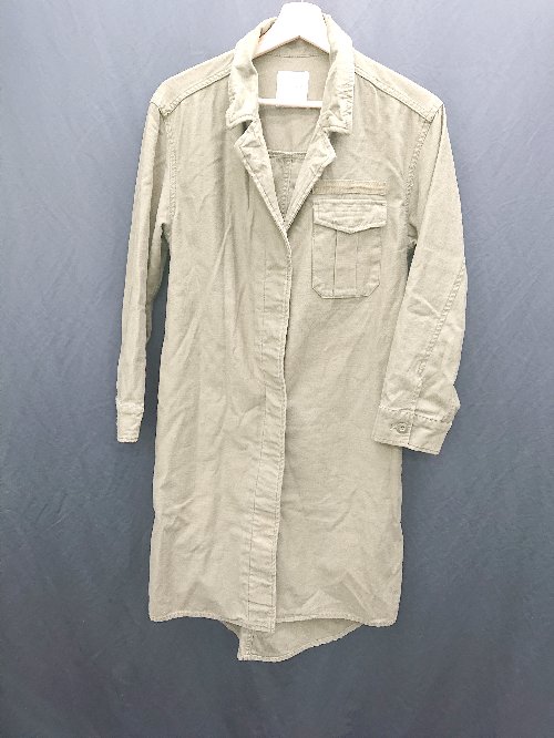 ◇ ⊇ BACK NUMBER バックナンバーナンバー コットン100% 長袖 ジャケット サイズM カーキ レディース E 【中古】