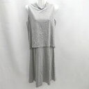◇ ⊂ BEAUTY&YOUTH UNITED ARROWS レイヤード風 ノースリーブ ミモレ丈 ワンピース サイズ表記なし グレー レディース E 【中古】