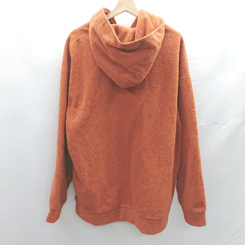 ◇ ⊇ perushu ペルーシュ ワンポイント 長袖 ボアパーカー サイズM オレンジ系 メンズ E 【中古】