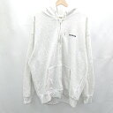 ◇ ⊂ Red Cap Girl レッドキャプガール プリントロゴ 長袖 パーカー サイズL グレー系 レディース E 【中古】