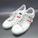 ◇ LACOSTE LEROND ルロン ロゴ入り おしゃれ お出かけ スニーカー サイズ28 ホワイト メンズ E 【中古】