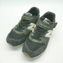 ◇ new balance キッズ ベルクロ マジック ベビー 男の子 女の子 スニーカー サイズ20cm ブラック レディース メンズ E 【中古】