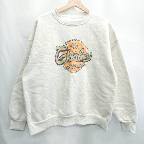 ◇ ⊇ Anchor Smith アンカー スミス 裏起毛 長袖 トレーナー サイズL グレー レディース E 【中古】