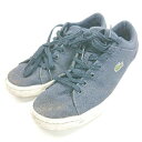 ◇ LACOTE ラコステ ワンポイント シンプル カジュアル ストリート Plimsolls スニーカー サイズ27.0 ブルー メンズ E 【中古】