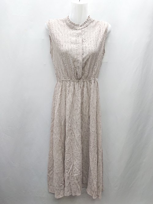 ◇ ⊂ ABITOKYO アビトーキョー 膝下丈 ワンピース サイズF ブラウン系 レディース E 【中古】