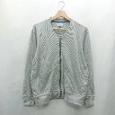 ◇ ⊇ element of SIMPLE LIFE Vネック 長袖 ブルゾン サイズL グレー レディース メンズ E 【中古】