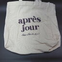 ◇ ⊂ apres jour アプレジュール ブランドロゴ トートバッグ ベージュ レディース E 【中古】