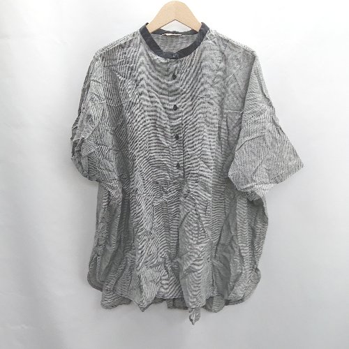◇ ⊂ SM2 サマンサ モスモス チェック柄 半袖 チュニック サイズF ブラック レディース E 【中古】 ◇ ⊂ SM2 サマンサ モスモス チェック柄 半袖 チュニック サイズF ブラック レディース E 【中古】