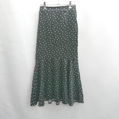◇ Θ NOSTALGIA アンドドットノスタルジア ドット 水玉 ロング マーメイド スカート サイズ M ブラック系 レディース E 【中古】 ◇ Θ NOSTALGIA アンドドットノスタルジア ドット 水玉 ロング マーメイド スカート サイズ M ブラック系 レディース E 【中古】