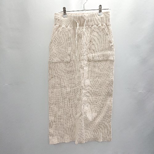 ◇ Θ Kastane ウエストゴム バックスリット ニット素材 ロング ストレート スカート サイズ F ベージュ系 レディース E 【中古】 ◇ Θ Kastane ウエストゴム バックスリット ニット素材 ロング ストレート スカート サイズ F ベージュ系 レディース E 【中古】