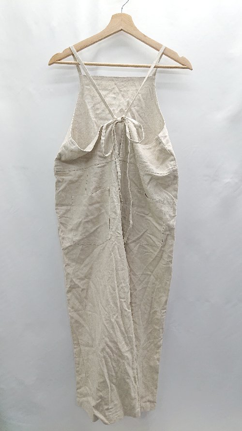 ◇ Θ Collect by Hunch 肩ひも調節可能 オールインワン サロペット サイズF ベージュ レディース E 【中古】