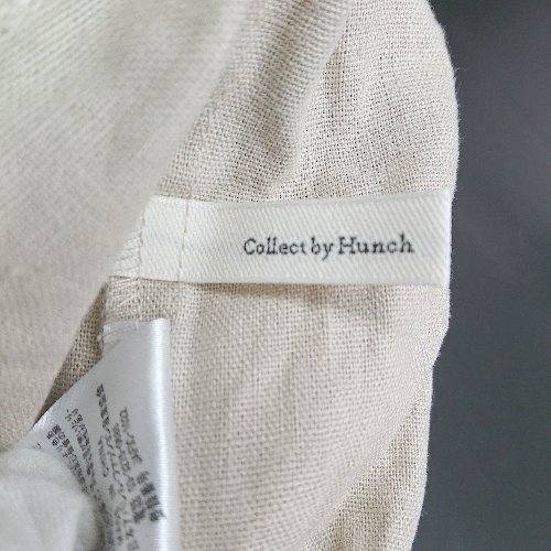 ◇ Θ Collect by Hunch 肩ひも調節可能 オールインワン サロペット サイズF ベージュ レディース E 【中古】