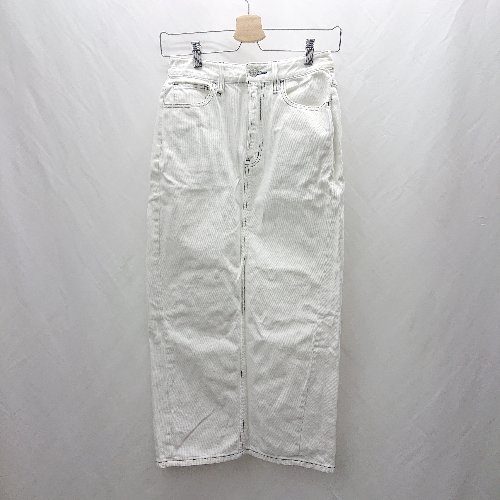 ◇ Θ apart by lowrys アパートバイ ローリーズ ロング タイト デニムスカート サイズM ホワイト レディース E 【中古】 ◇ Θ apart by lowrys アパートバイ ローリーズ ロング タイト デニムスカート サイズM ホワイト レディース E 【中古】