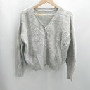 ◇ ⊇ Rouge vif Sophie ルージュヴィフ ソフィー ニット 長袖 カーディガン サイズ表記なし ライトグレー レディース E 【中古】