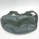 ◇ Θ KiU キウ ブランドロゴタグ ボディバッグ ブラック レディース メンズ E 【中古】