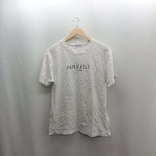 ◇ ⊂ Φ MILKFED. ミルクフェド 半袖 Tシャツ サイズONE ホワイト レディース E 【中古】