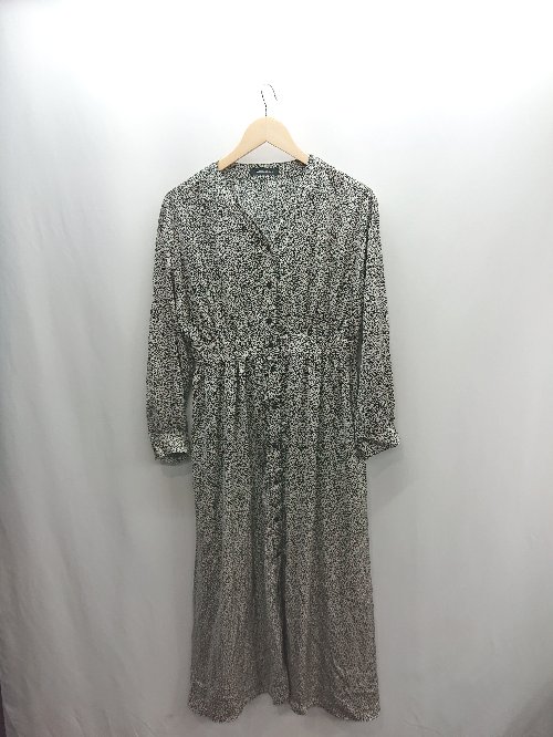 ◇ Θ AMERICAN HOLIC アメリカン ホリック 花柄 長袖 ロング ワンピース サイズF ブラック系 レディース..