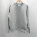 ◇ ⊇ Discoat ディスコート 無地 長袖 トレーナー カットソー サイズM ライトブルー系 メンズ E 【中古】