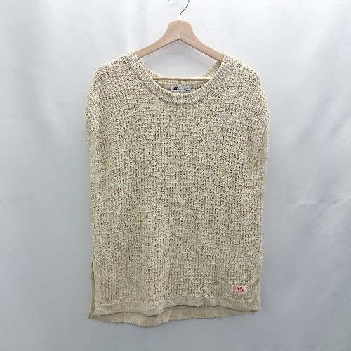 ◇ Θ JaVa ジャバ ニットベスト サイズM ベージュ レディ−ス メンズ E 【中古】