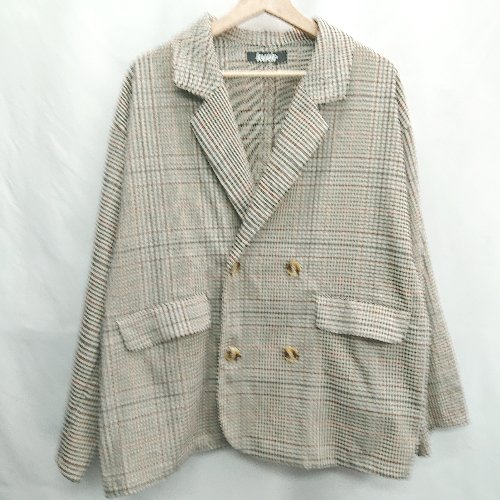 ◇ ⊇ kutir クティール チェック柄 長袖 テーラードジャケット サイズL ベージュ レッド ブラック レディース E 【中古】 ◇ ⊇ kutir クティール チェック柄 長袖 テーラードジャケット サイズL ベージュ レッド ブラック レディース E 【中古】