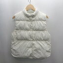 ◇ ⊇ AMERICAN HOLIC アメリカン ホリック リバーシブル ノースリーブ ダウンジャケット サイズM アイボリー レディース E 【中古】