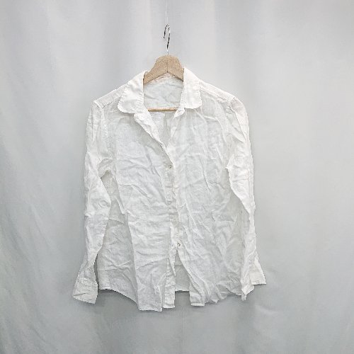 ◇ ⊂Φ green label relaxing UNITED ARROWS 長袖 シャツ サイズ40 ホワイト レディース E 【中古】