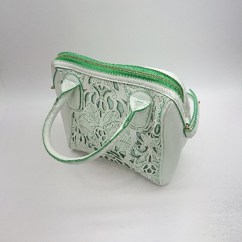 ◇ Θ Three Four Time スリーフォータイム ショルダーバッグ グリーン レディース E 【中古】