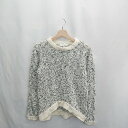 ◇ ⊇ MOUSSY 総柄 長袖 ニット セーター サイズF ホワイト ブラック レディース E 【中古】(4)