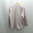 ◇ ⊇ SAISON DE PAPILLON パール装飾 キーネック 長袖 ブラウス サイズM ピンク レディース E 【中古】(4)