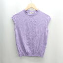 ◇ ⊂ UNITED ARROWS ユナイテッドアローズ 袖なし カットソー サイズF パープル レディース E 【中古】(4)