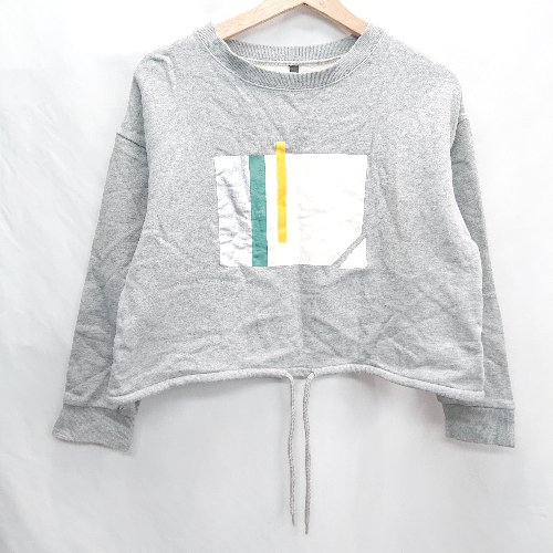 ◇ ⊇ AULA AILAアウラアイラ 裏起毛 長袖 トレーナー サイズ0 グレー レディース E 【中古】