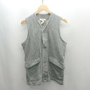 ◇ ⊂ BRANCH WORKS ブランチワークス 綿 ノースリーブ ベスト サイズM グレー メンズ E 【中古】