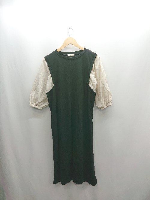 ◇ ⊂ classicalelf クラシカルエルフ 長袖 ロング ワンピース サイズM ブラック アイボリー レディース E 【中古】