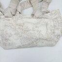 ◇ Θ snidel HOME 総柄 サテンリボン ハンドバッグ ホワイト アイボリー系 レディース E 【中古】
