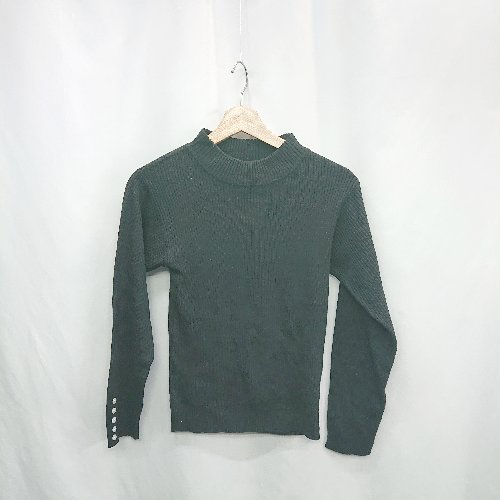 ◇ ⊇ ap retro アプレトロ リブニット 長袖 カットソー サイズF ブラック レディース E 【中古】 ◇ ⊇ ap retro アプレトロ リブニット 長袖 カットソー サイズF ブラック レディース E 【中古】