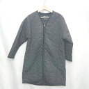 ◇ ⊇ AMERICAN HOLIC アメリカン ホリック ボア 長袖 ノーカラーコート サイズM ブラック レディース E 【中古】