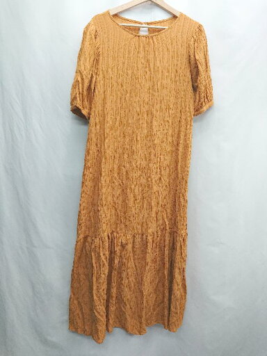 ◇ ⊂ RETRO GIRL レトロガール 半袖 ロング丈 ワンピース サイズF オレンジ系 レディース E 【中古】 ◇ ⊂ RETRO GIRL レトロガール 半袖 ロング丈 ワンピース サイズF オレンジ系 レディース E 【中古】