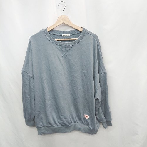 ◇ ⊇ Java ジャバ 長袖 トレーナー サイズL ブルー系 レディース メンズ E 【中古】