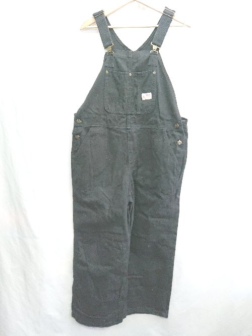 ◇ Θ JaVa ジャバ コットン100% オーバーオール サイズL ブラック メンズ E 【中古】