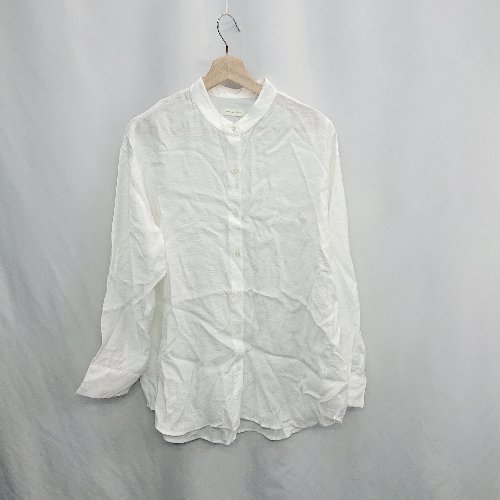 ◇ ⊂ apres jour mignon アプレジュールミニョン 丸首 長袖 ブラウス サイズF ホワイト系 レディース E 【中古】 ◇ ⊂ apres jour mignon アプレジュールミニョン 丸首 長袖 ブラウス サイズF ホワイト系 レディース E 【中古】