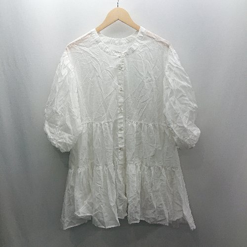 ◇ Θ classicalelf クラシカルエルフ パフスリーブ 長袖 チュニック サイズXL ホワイト レディース E 【中古】 ◇ Θ classicalelf クラシカルエルフ パフスリーブ 長袖 チュニック サイズXL ホワイト レディース E 【中古】