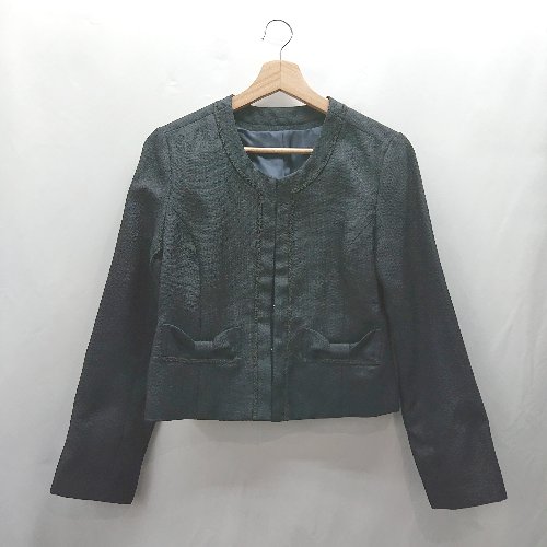 ◇ ⊇ RUIRUE BOUTIQUE ルイルエブティック セットアップ ワンピース ジャケット サイズ11 ネイビー系 レディース E 【中古】