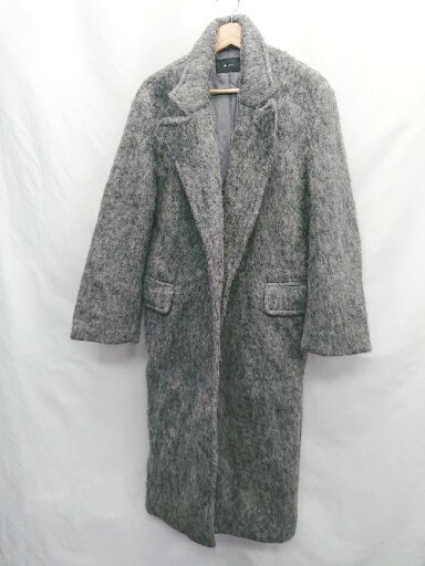 ◇ ⊇ EMODA エモダ 長袖 コート サイズF ダークグレー レディース E 【中古】 ◇ ⊇ EMODA エモダ 長袖 コート サイズF ダークグレー レディース E 【中古】