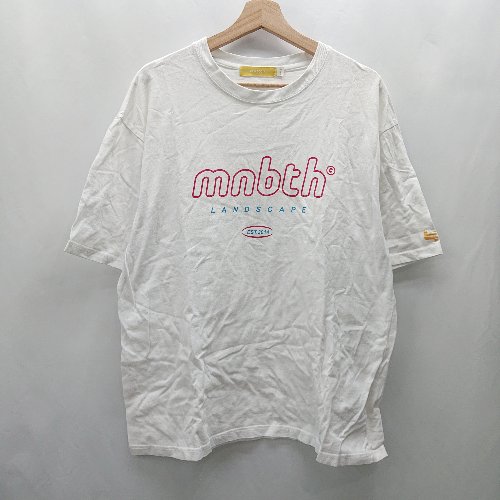 ◇ ⊂ MAINBOOTH メインブース 半袖 Tシャツ サイズL ホワイト レディース E 【中古】